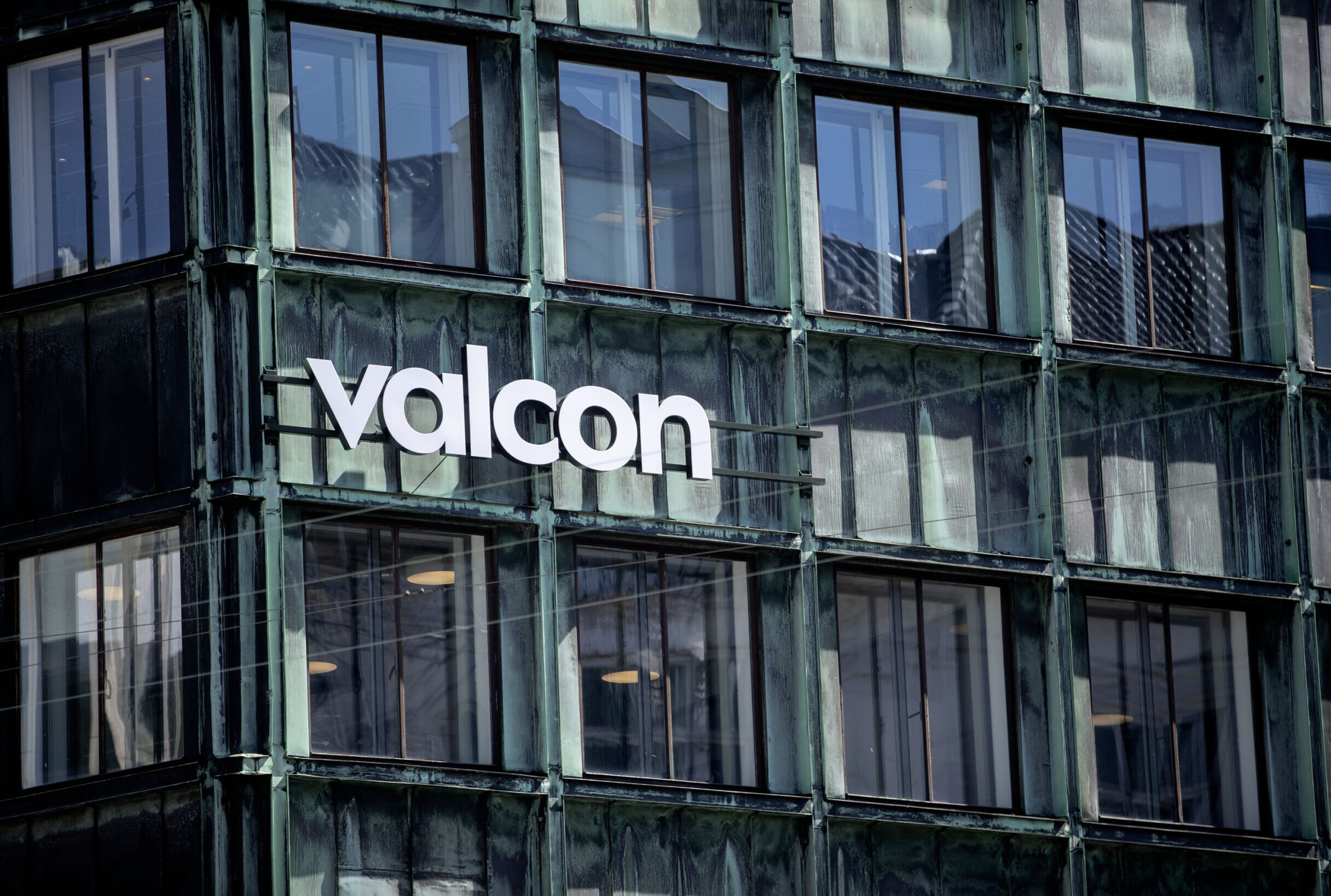Valcon sign on building