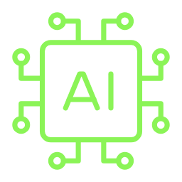 animated icon of a ai chip